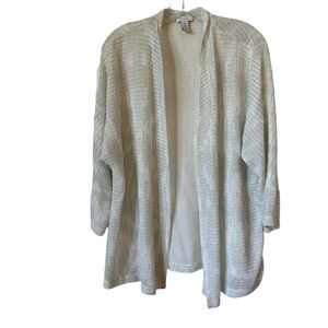 Chico's Raglan 3/4 Sleeve in Lightweight Sweater or Jacket Cruise Wear Sz 3